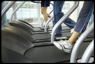 Exercise on the treadmill